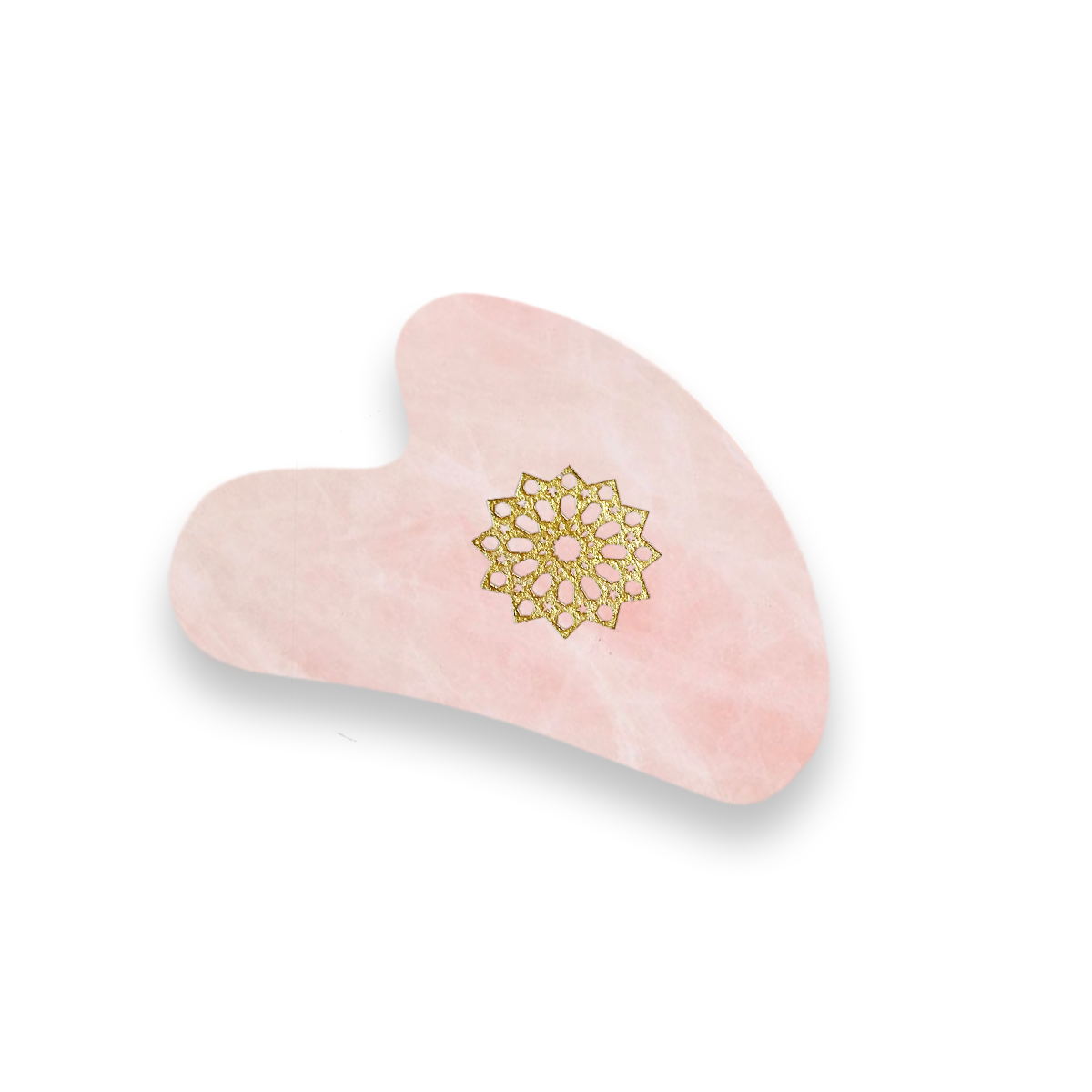 Gua Sha Quartz Rose Melchior & Balthazar, outil naturel de massage du visage, idéal pour lisser la peau et revitaliser le teint.