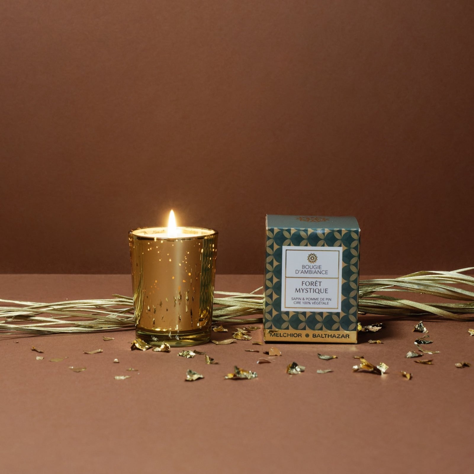 Bougie Forêt Mystique Melchior & Balthazar en cire végétale parfumée.
