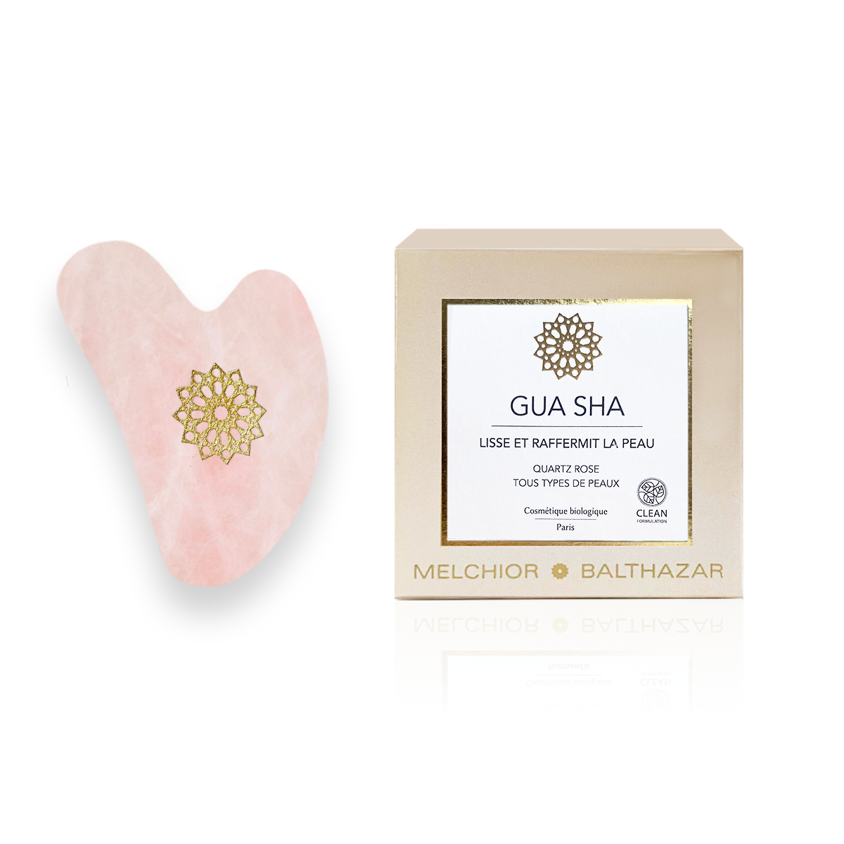 Gua Sha Quartz Rose